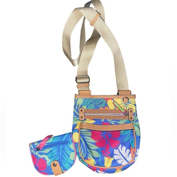 Lilly bloom shoulder bag and coin holder - Picture 1 of 8